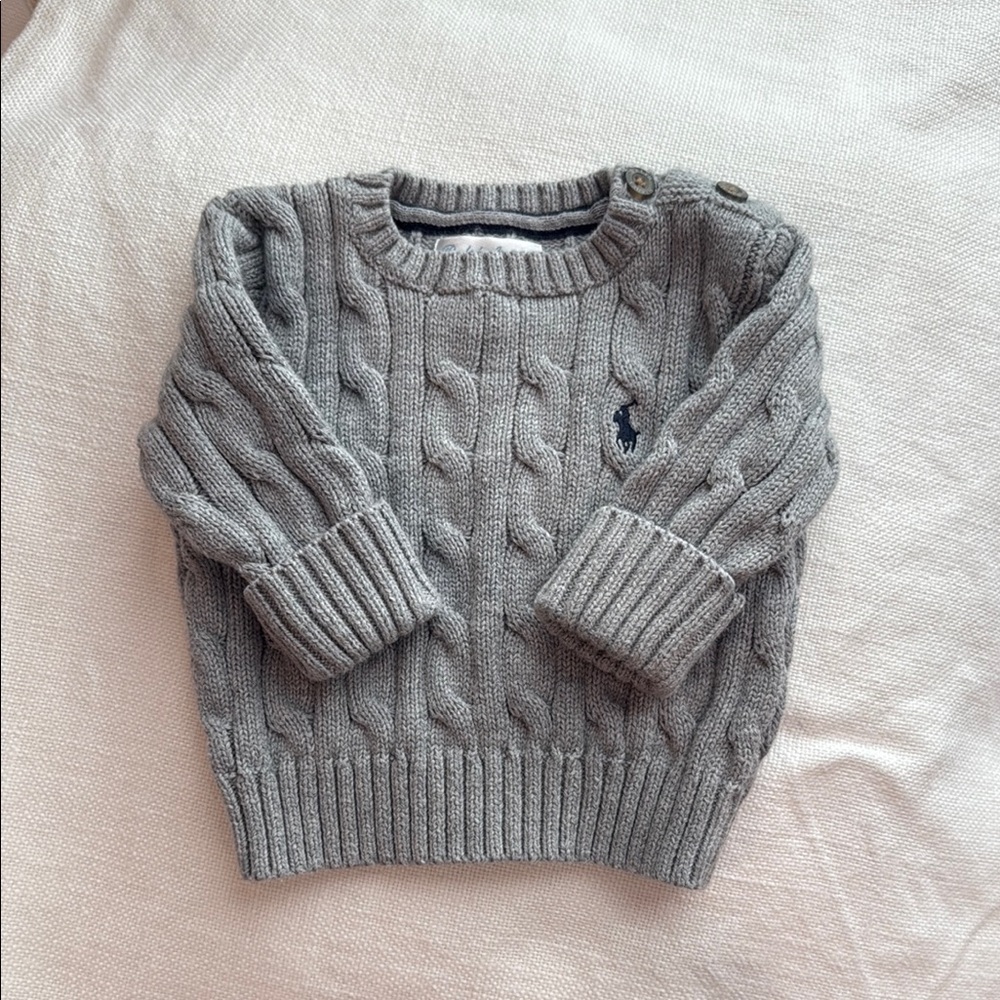 Ralph Lauren Gray Knit Sweater